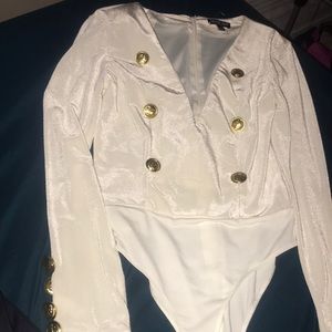 Fashion nova white bodysuit
